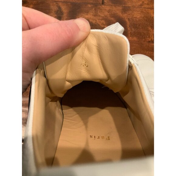 Christian Louboutin White Leather Vida Viva Lace-Up Sneakers, Sz 13 (US) 46 (IT) - Picture 10 of 10